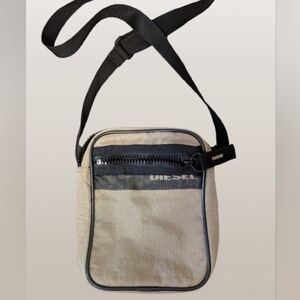 Diesel Utility Crossbody Bag - Tan Canvas - Y2K ✨